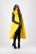 Sleeveless Yellow Puffer Jacket OXANA SALE - EUG Fashion