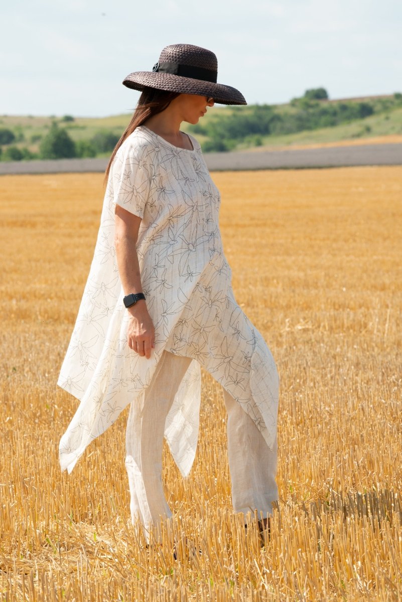 Summer Linen Top CAROLINE - EUG Fashion EugFashion 