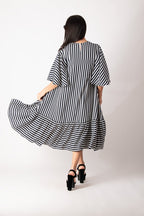 Summer striped dress IVANINA - EUG Fashion