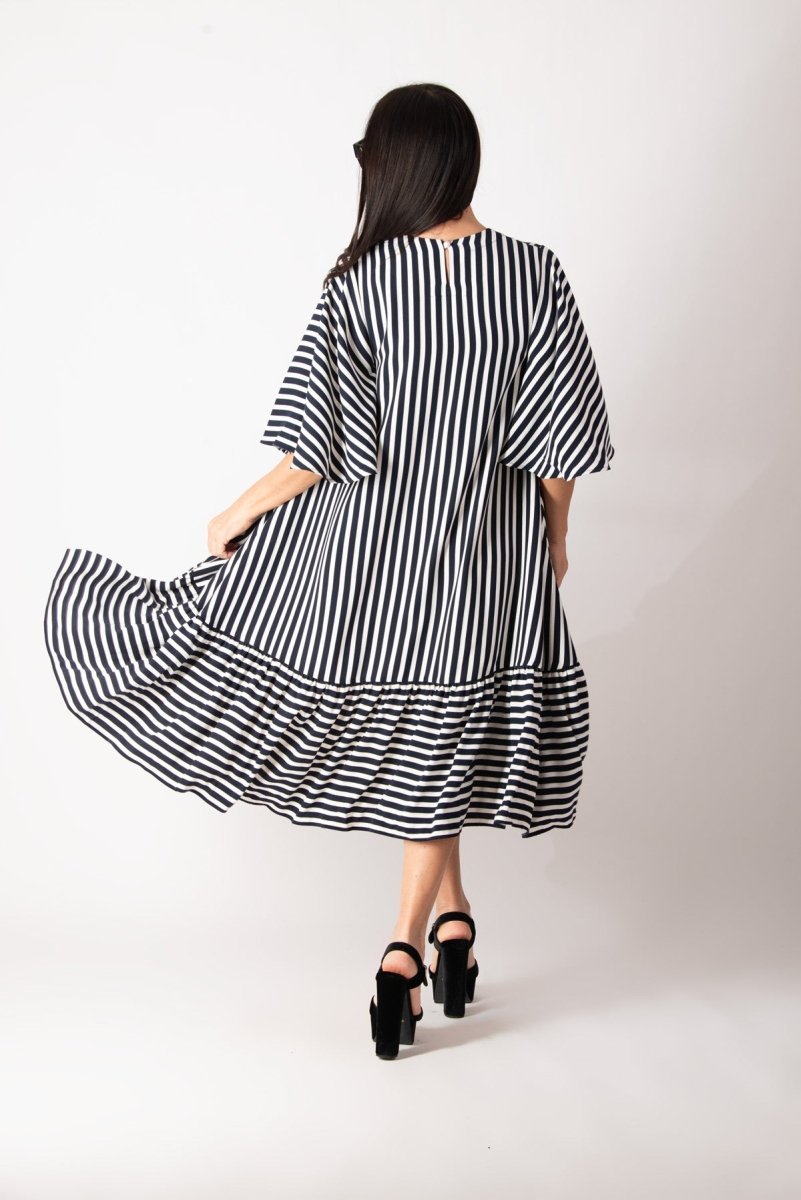 Summer striped dress IVANINA - EUG Fashion