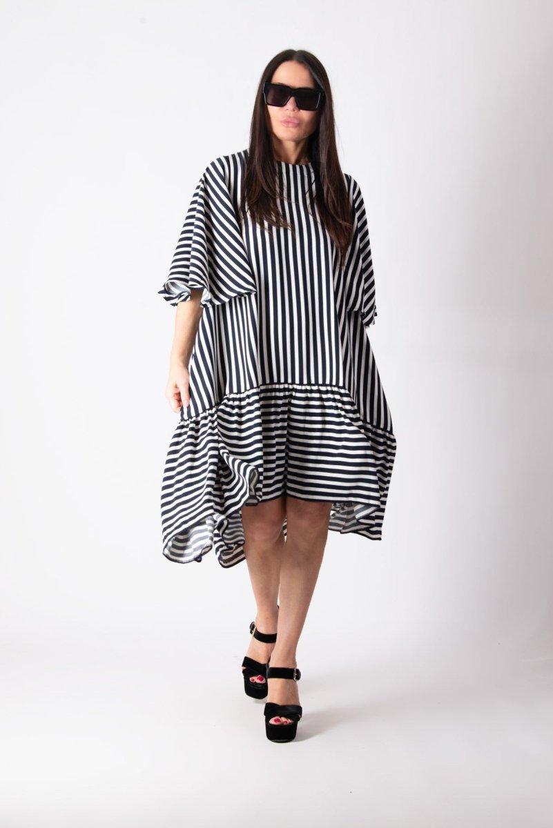 Summer striped dress IVANINA - EUG Fashion