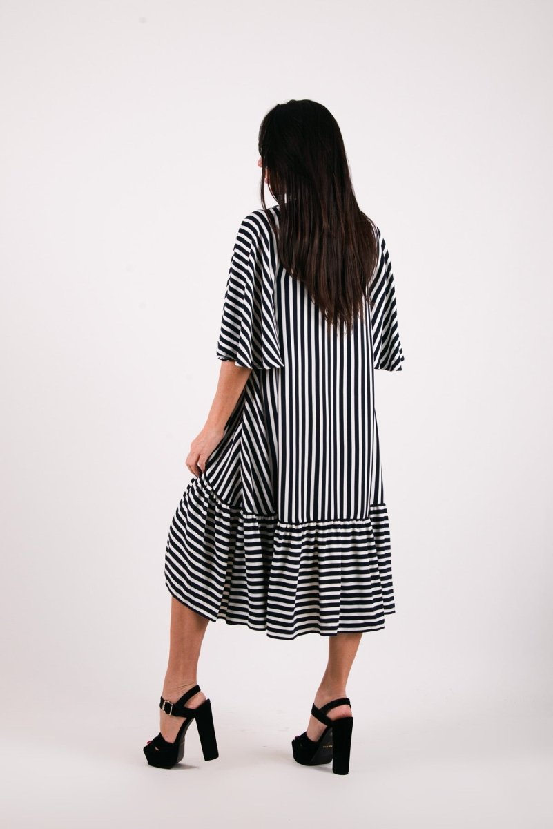 Summer striped dress IVANINA - EUG Fashion