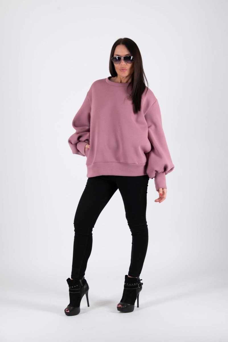 Sweatshirt Puff Sleeves ANJI - EUG Fashion