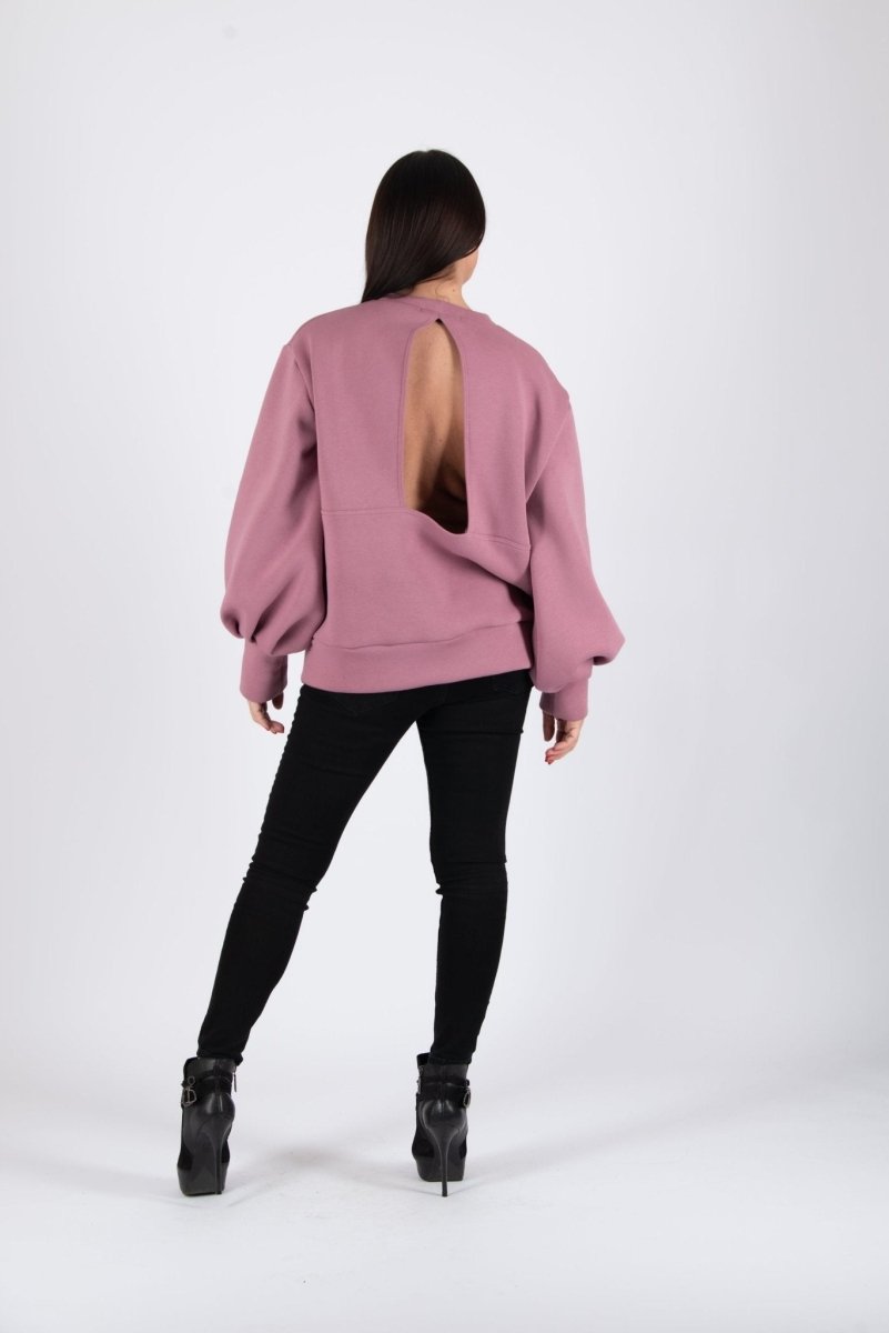 Sweatshirt Puff Sleeves ANJI - EUG FASHION EugFashion 