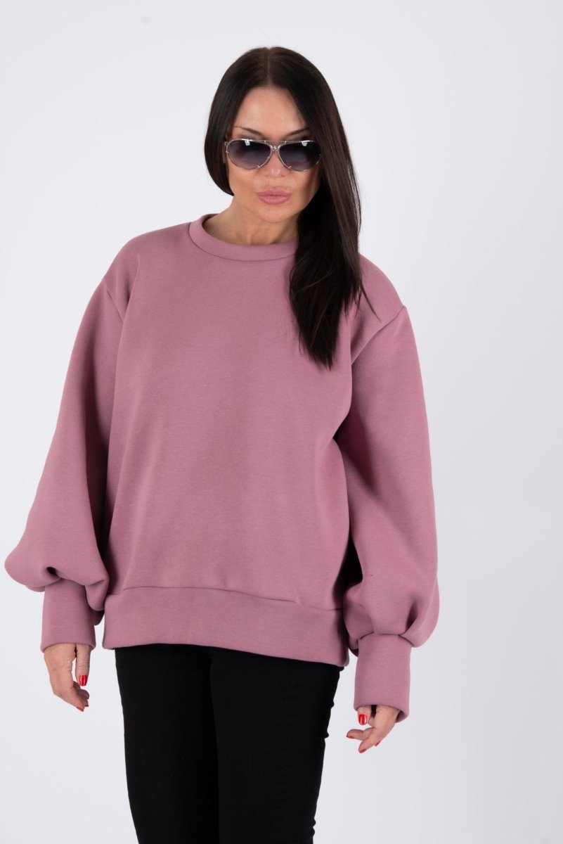 Sweatshirt Puff Sleeves ANJI - EUG FASHION EugFashion 