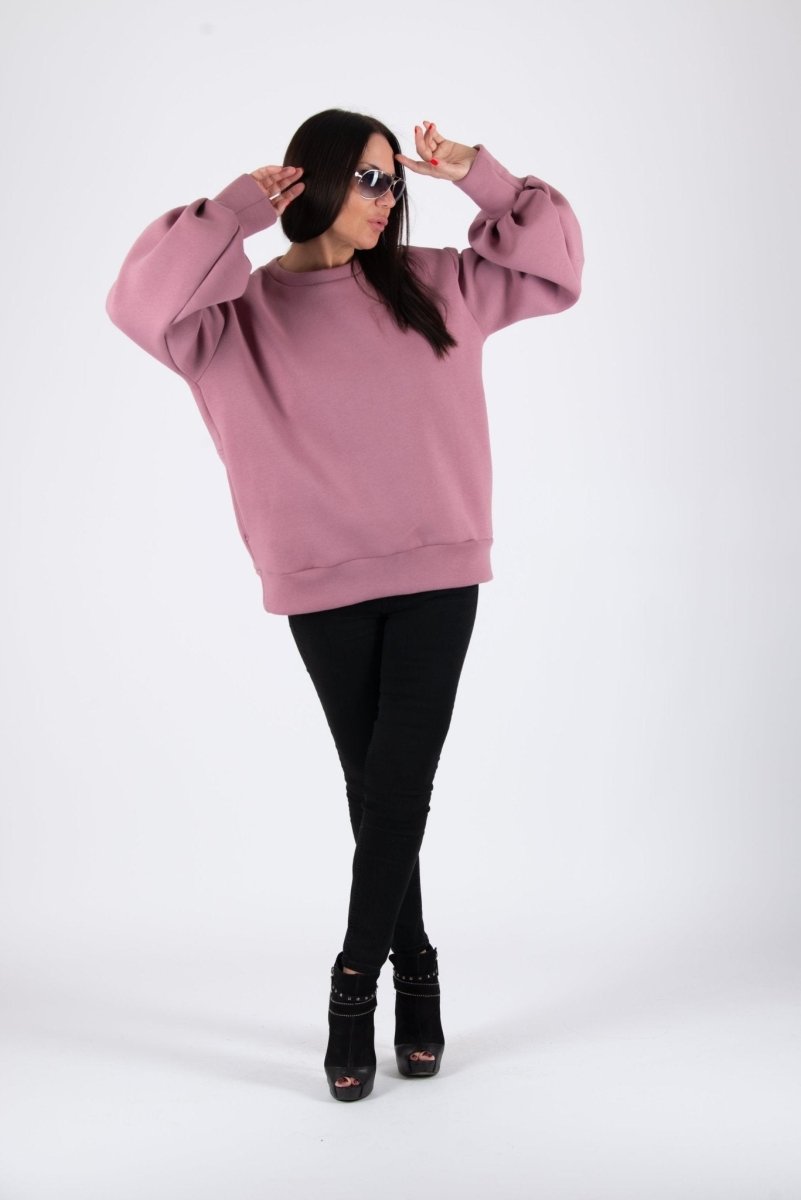 Sweatshirt Puff Sleeves ANJI - EUG Fashion