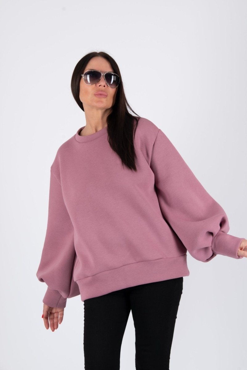 Sweatshirt Puff Sleeves ANJI - EUG FASHION EugFashion 