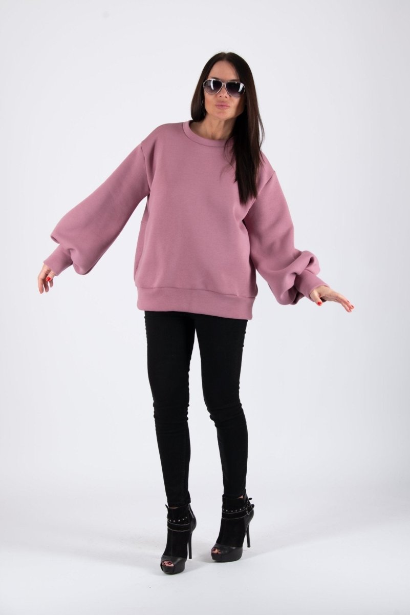 Sweatshirt Puff Sleeves ANJI - EUG Fashion