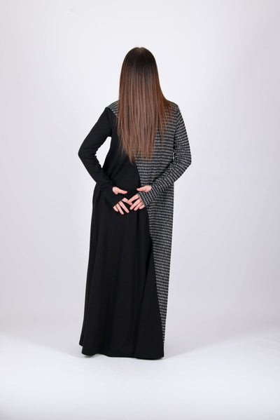 Turtleneck A line Long Dress VIVIAN BF - EUG Fashion EugFashion 