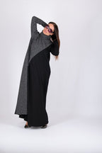 Turtleneck A line Long Dress VIVIAN BF - EUG Fashion