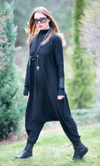 Turtleneck Harem Jumpsuit Iven - EUG Fashion