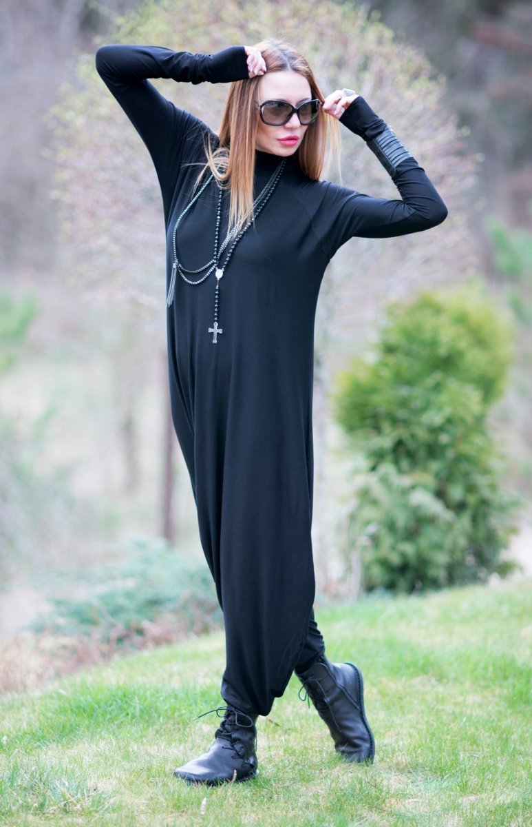 Turtleneck Harem Jumpsuit Iven - EUG Fashion