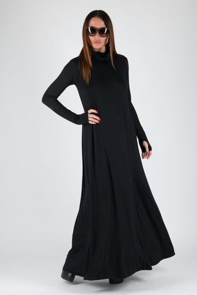 Turtleneck Long Dress VERONICA - EUG FASHION EugFashion 