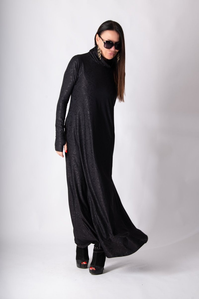 Turtleneck Long Dress VERONICA - EUG Fashion