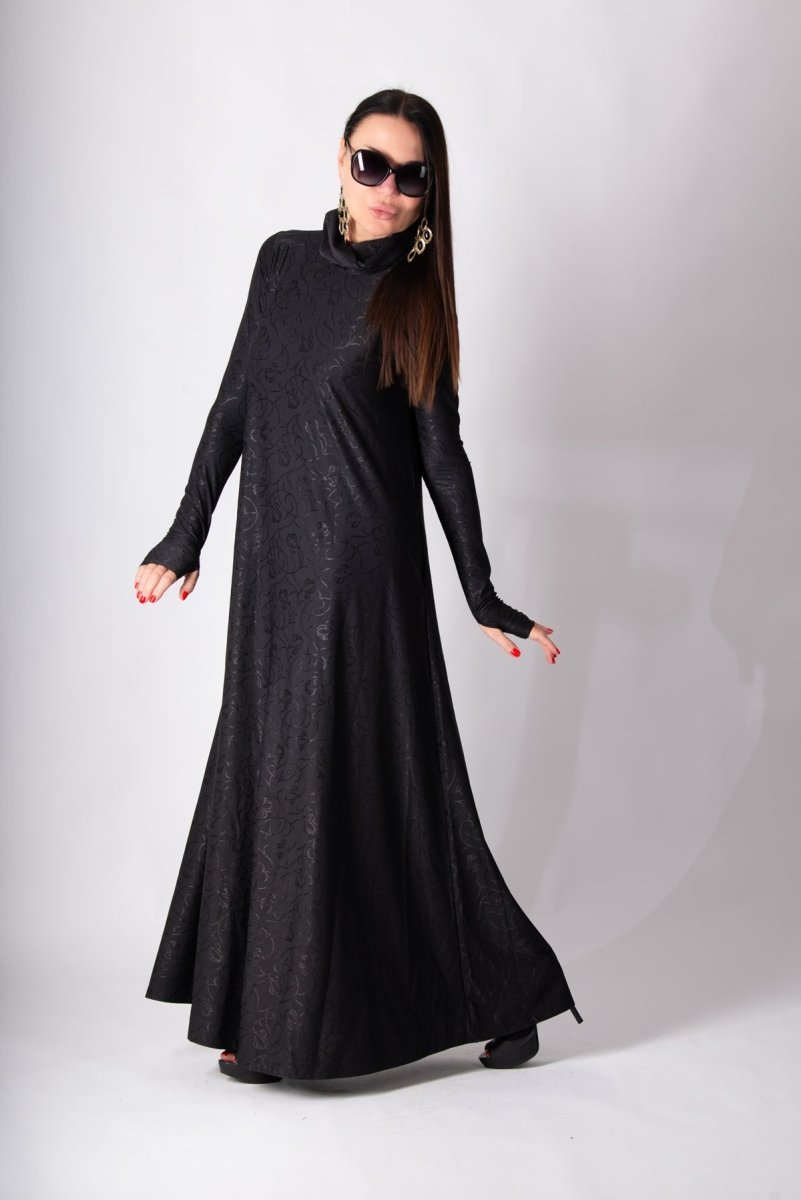 Turtleneck Long Dress VERONICA - EUG Fashion EugFashion 