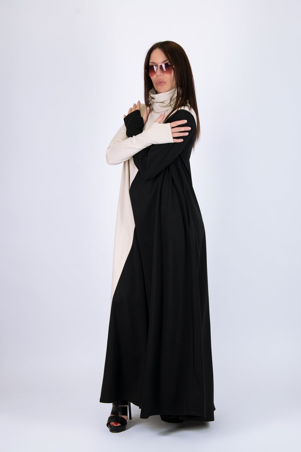 Turtleneck Long Dress VIVIAN - EUG FASHION EugFashion 