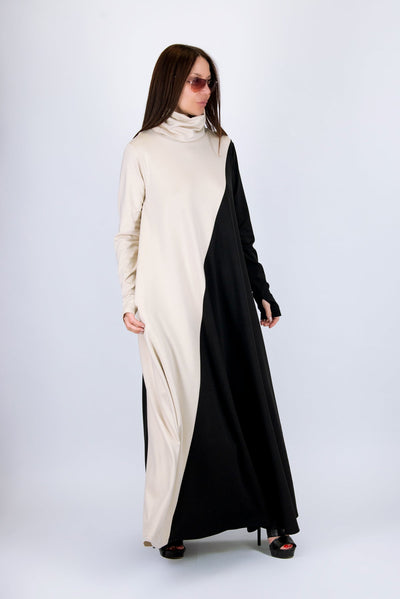 Turtleneck Long Dress VIVIAN - EUG FASHION EugFashion 