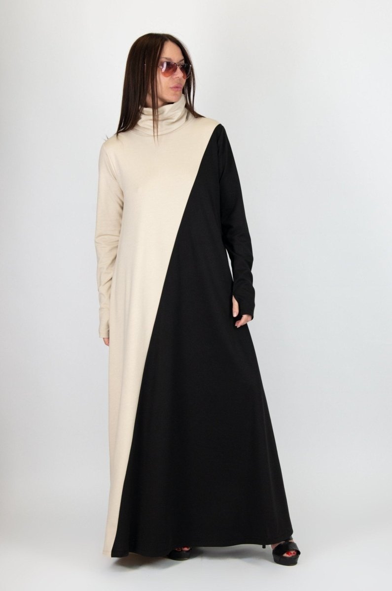 Turtleneck Long Dress ViVIAN BF - EUG Fashion