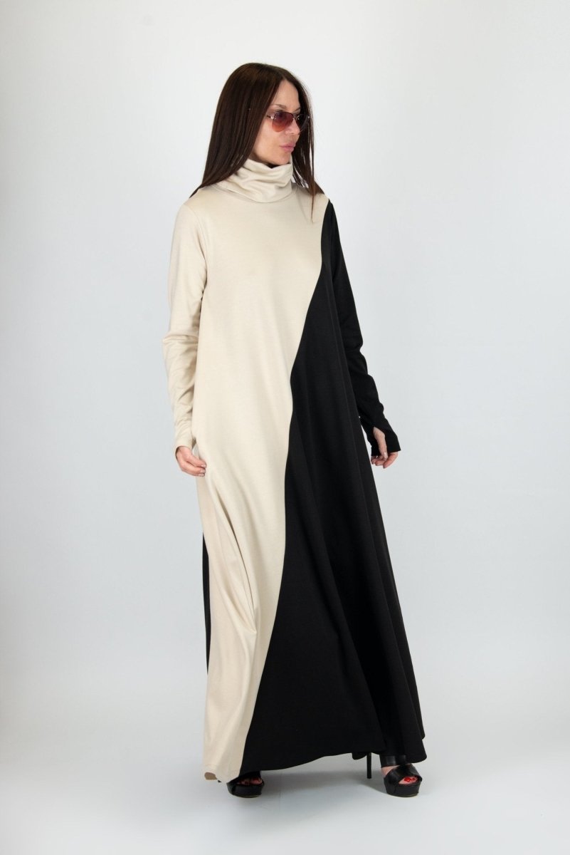 Turtleneck Long Dress ViVIAN BF - EUG Fashion