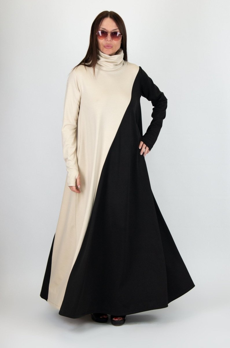 Turtleneck Long Dress ViVIAN BF - EUG Fashion