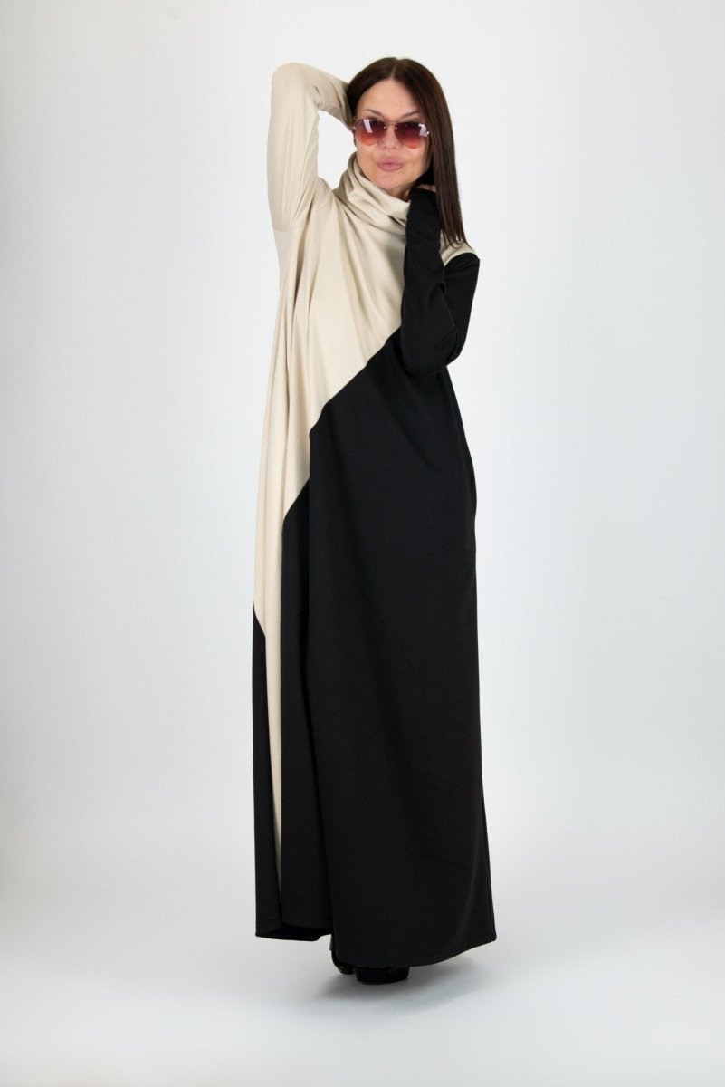 Turtleneck Long Dress ViVIAN BF - EUG FASHION EugFashion 