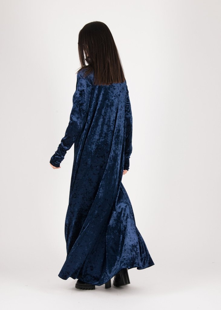 Turtleneck long Velvet Dress Vivian - EUG Fashion