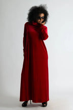 Turtleneck Velvet Dress Vivian - EUG Fashion
