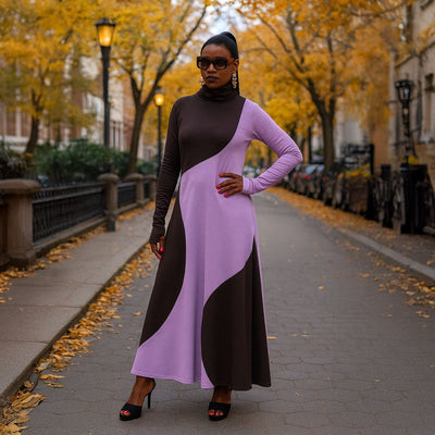 Turtleneck winter Dress VIVIAN - EUG Fashion EugFashion 