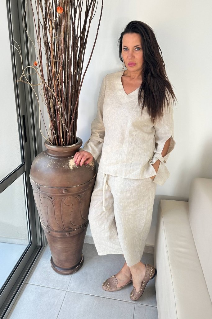 Two pieces Linen Set Jada - EUG Fashion