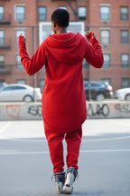 Two pieces Red Hooded Tracksuit MEGAN - EUG Fashion
