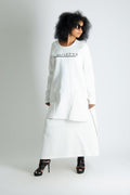 Two pieces set Outfit in white DENIS - EUG Fashion