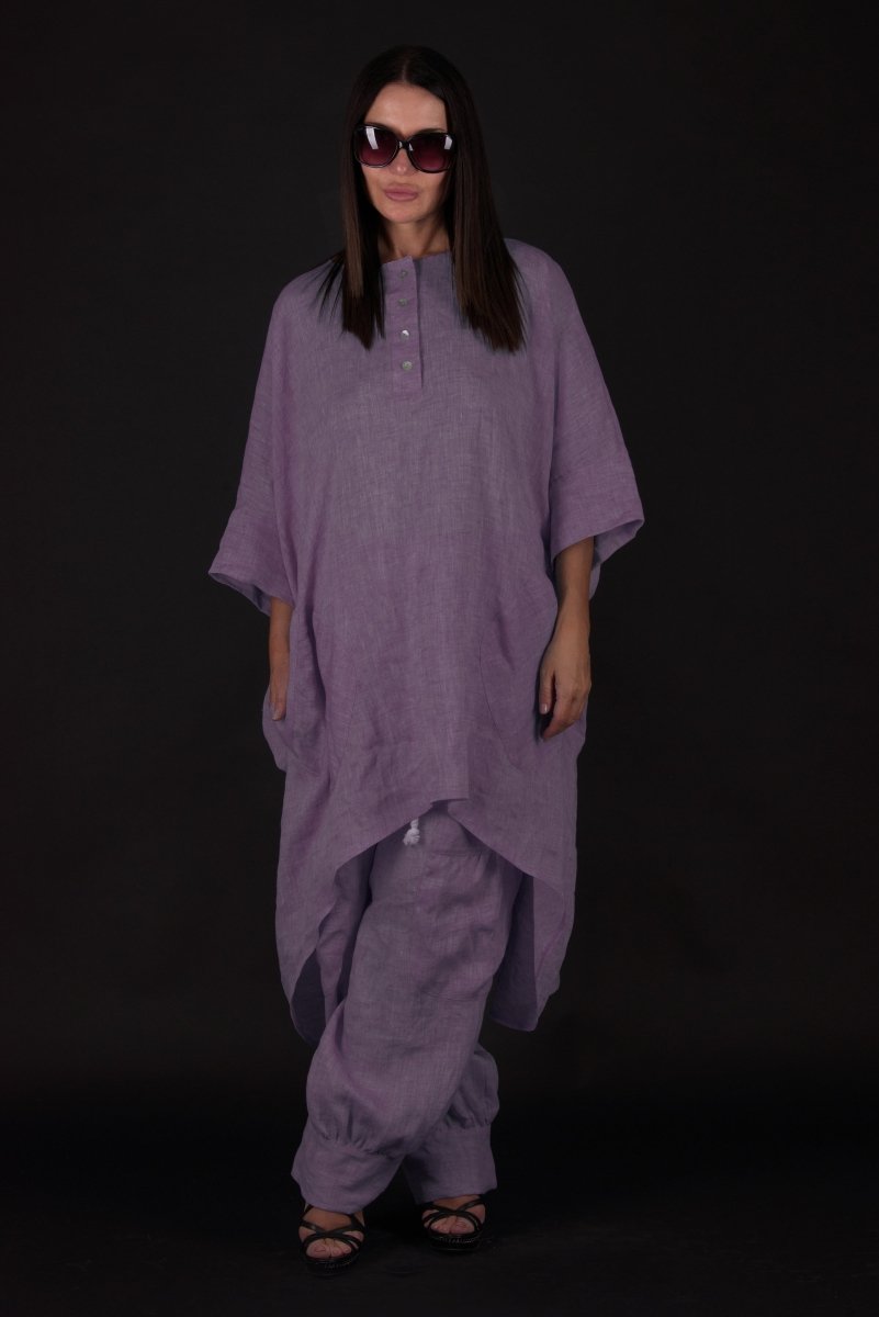 Two Pieces Wide Linen Set ALISON - EUG Fashion