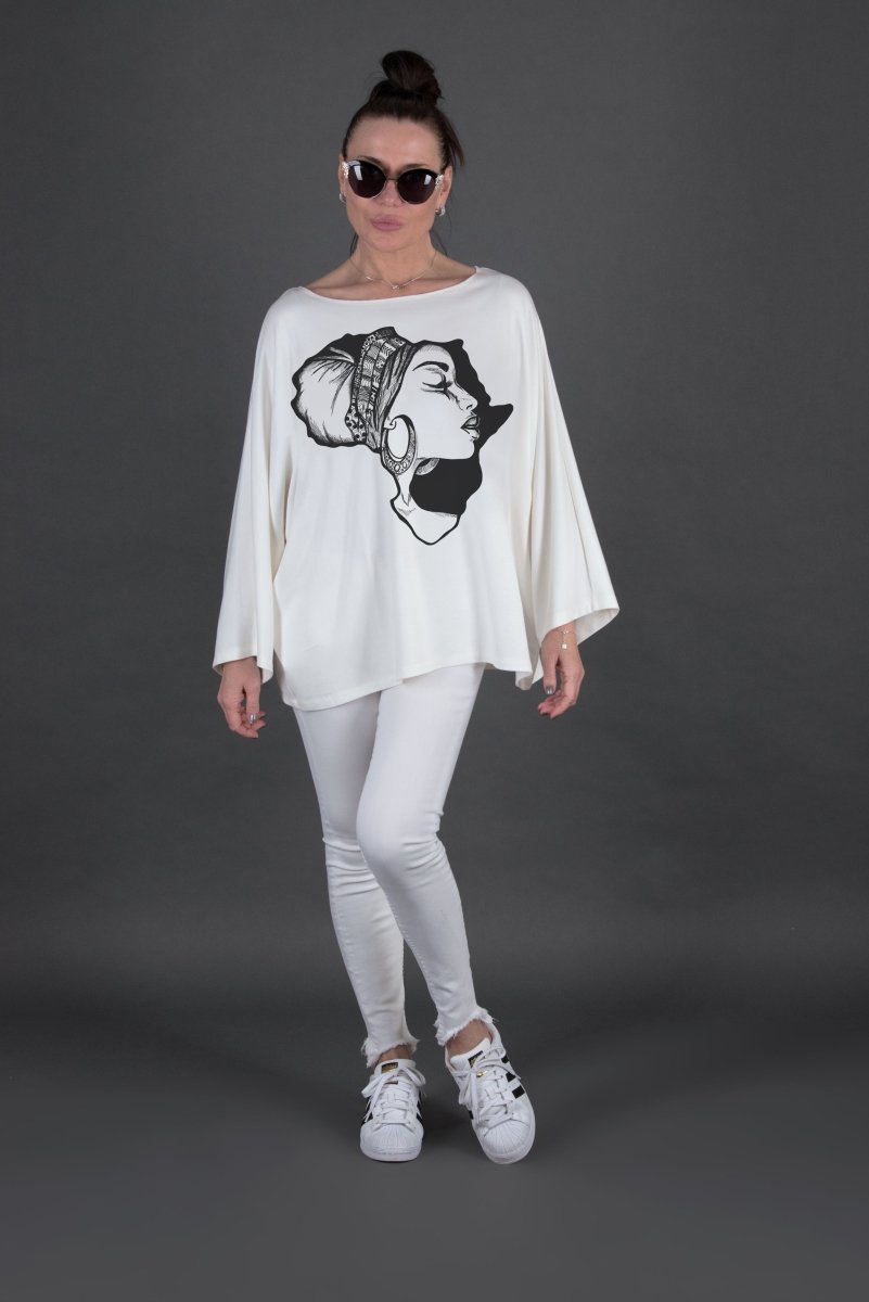 White African Woman Top NIKI - EUG FASHION EugFashion 