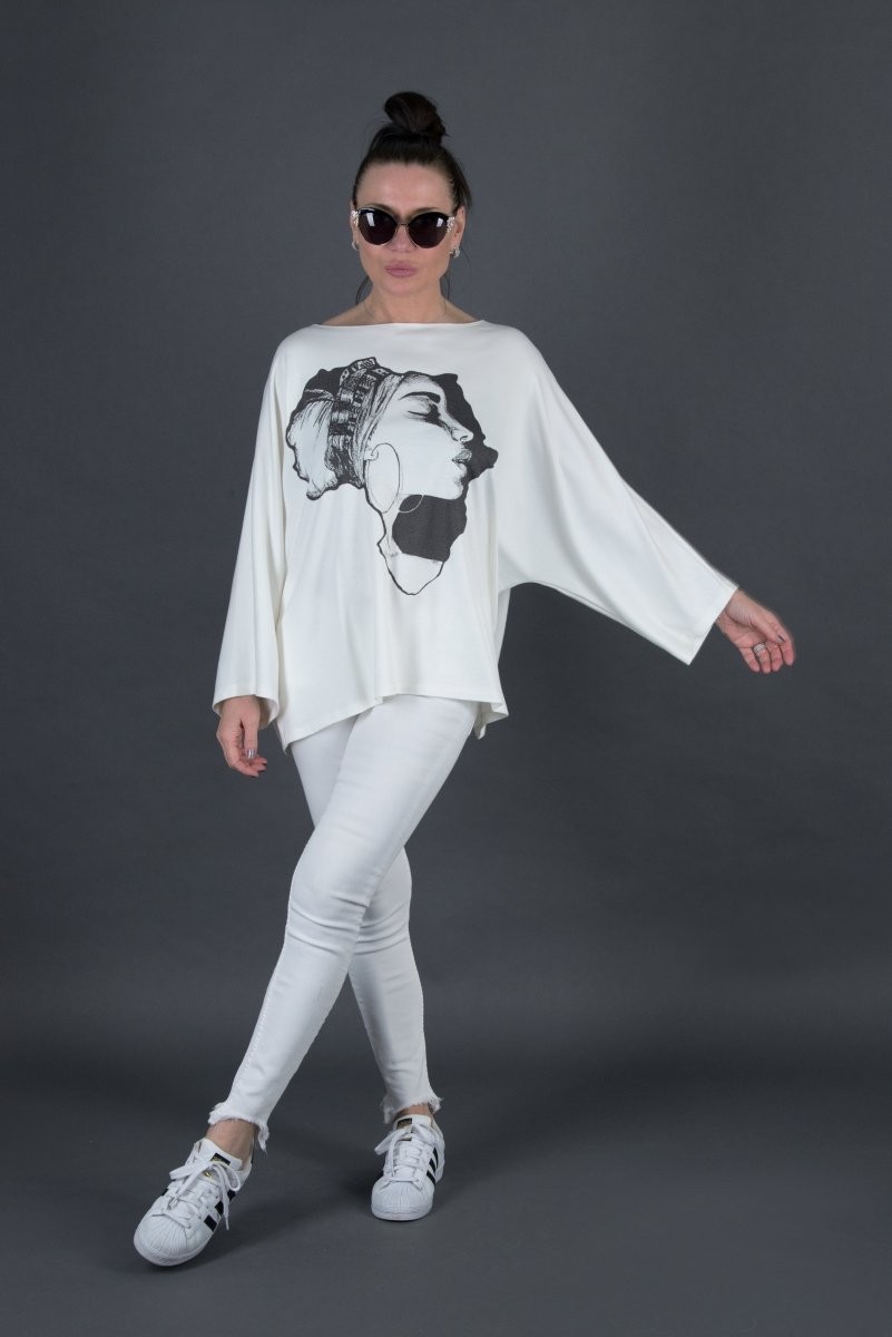 White African Woman Top NIKI - EUG FASHION EugFashion 