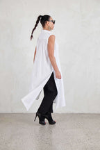 Long cotton shirt  - EUG fashion #white
