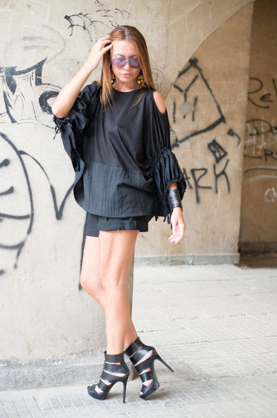 White Cotton Loose Shirt Candy - EUG Fashion EugFashion 