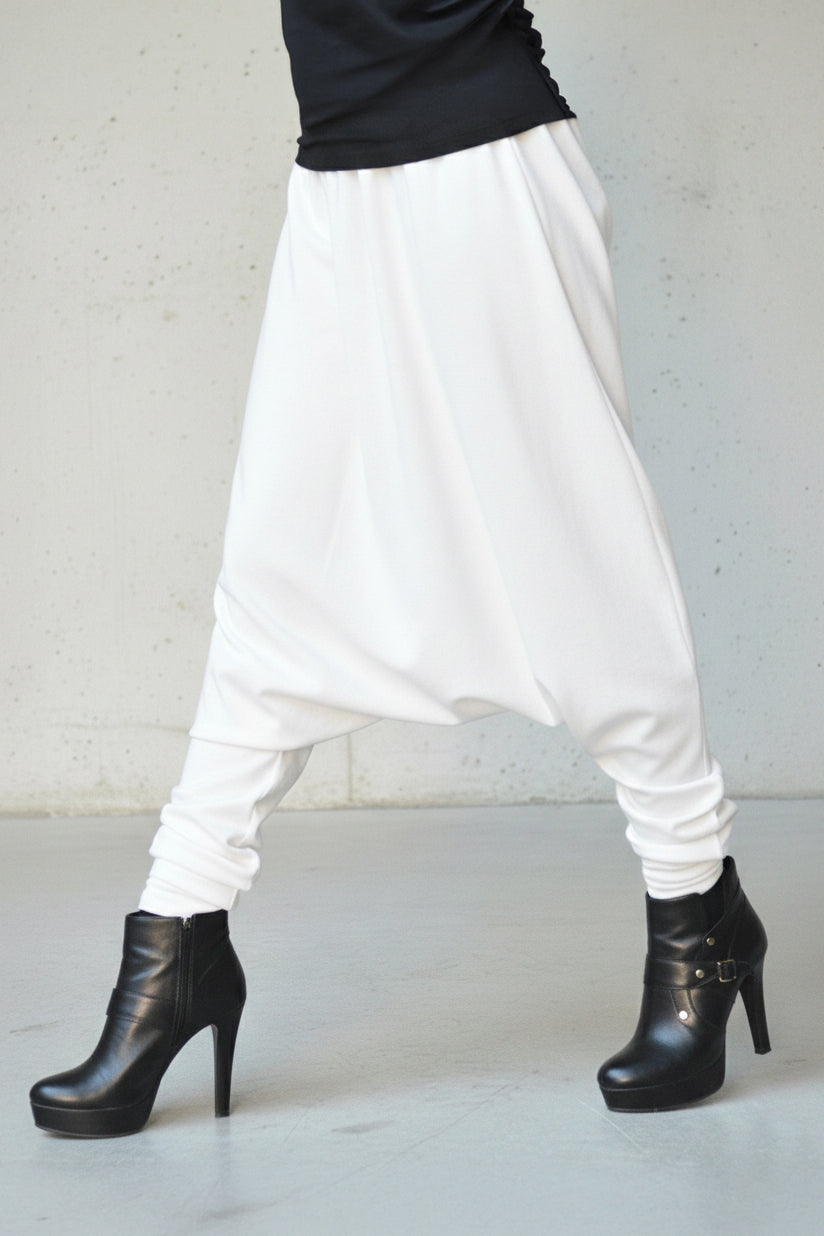  White harem pants Atila — EUG Fashion #white