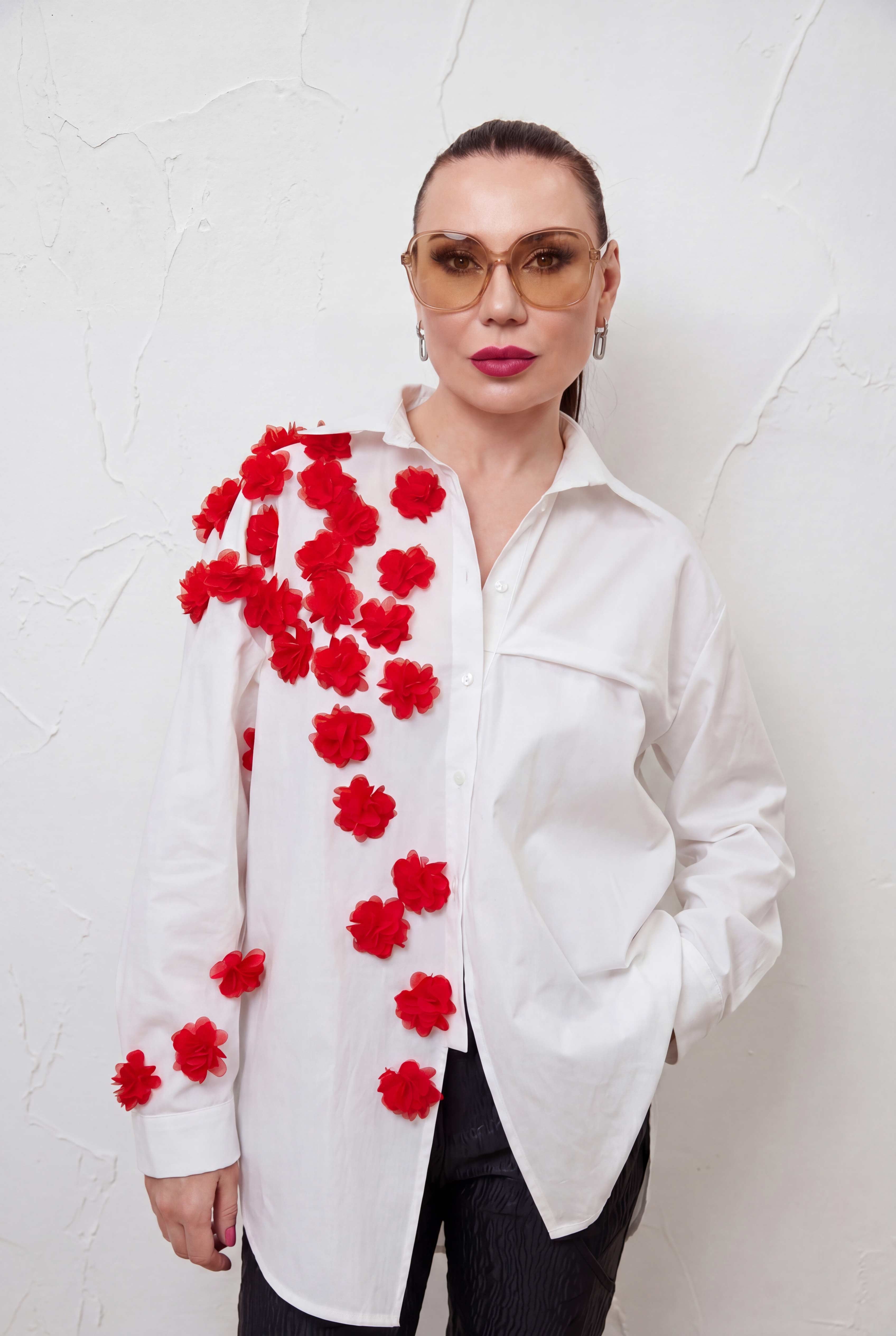 Floral Cotton Shirt - Ivon