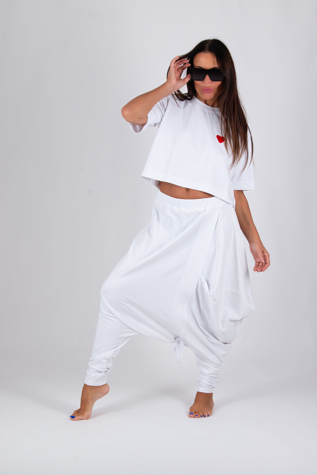 White harem pants Asta — EUG Fashion #white
