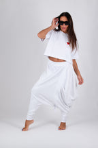 White harem pants Asta — EUG Fashion #white

