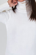 White Knitting Dress - Mia - RTS