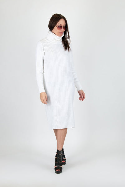 White Knitting dress MIA - EUG Fashion EugFashion 