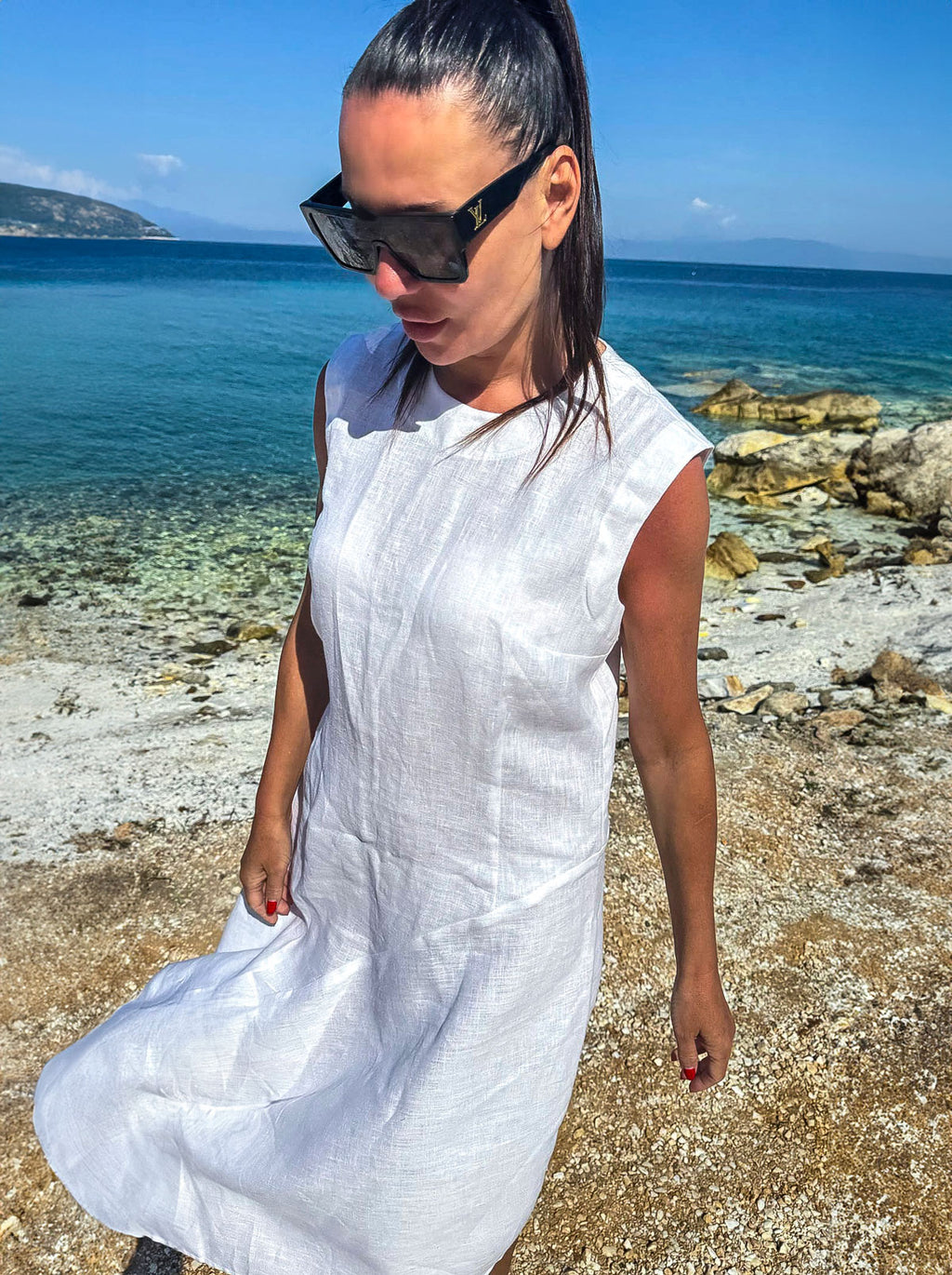 Ленена рокля KRISIA 
