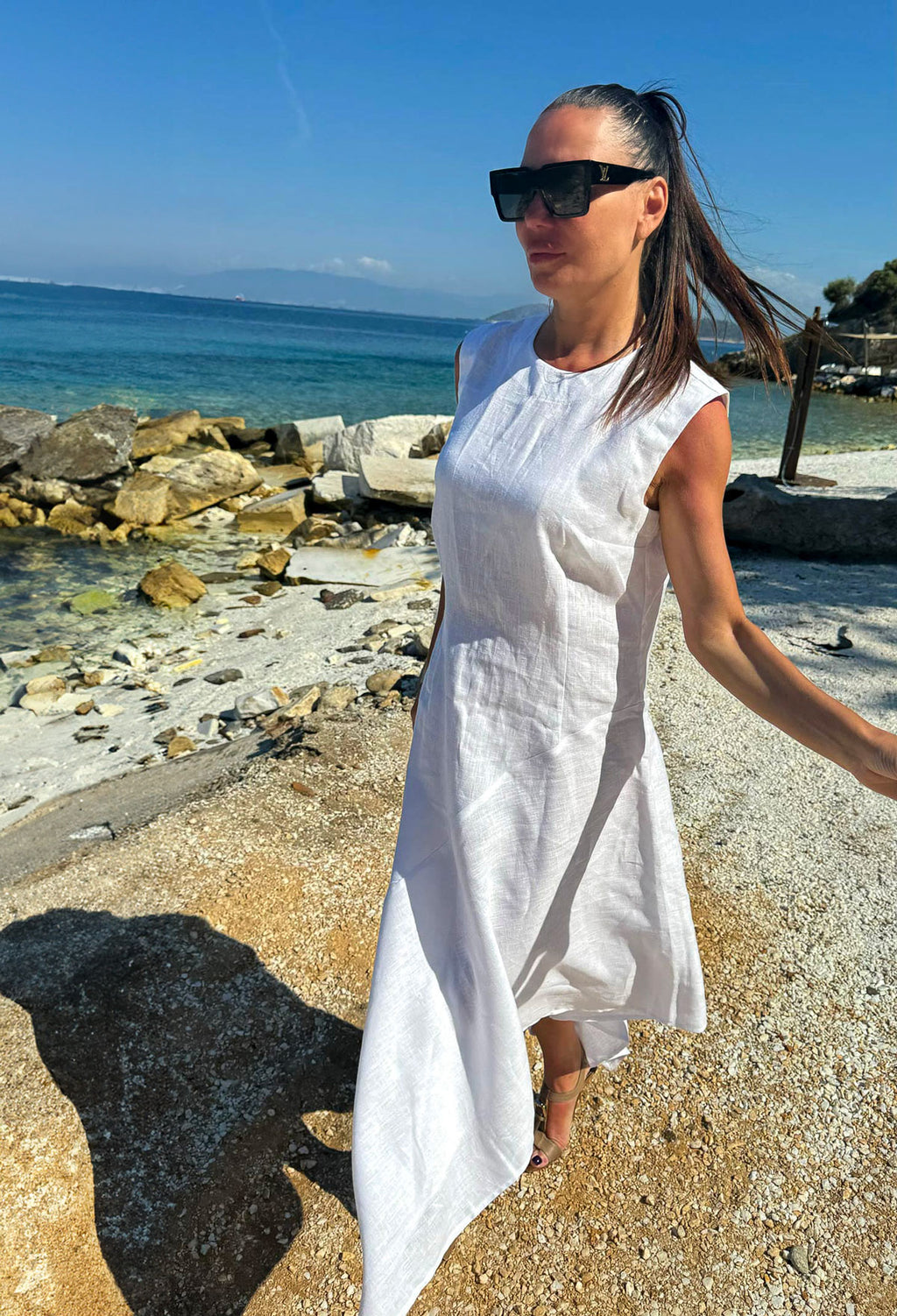 Ленена рокля KRISIA 