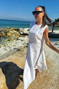 white-linen-dress-EUG fashion #white