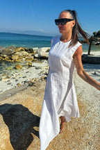 white-linen-dress-EUG fashion #white