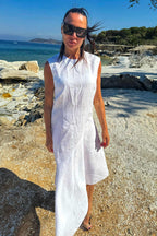 white-linen-dress-EUG fashion #white
