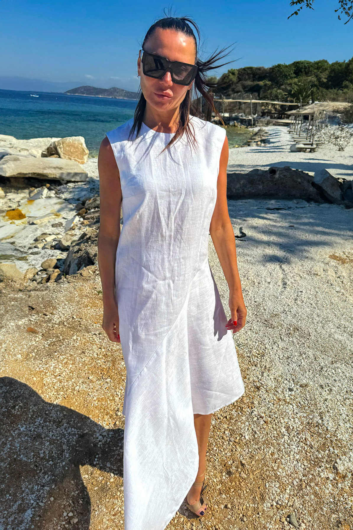 white-linen-dress-EUG fashion #white