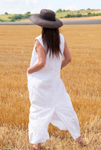 Linen V-Neck Dress - Iveta