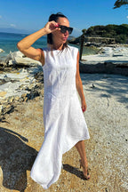 white-linen-dress-EUG fashion #white
